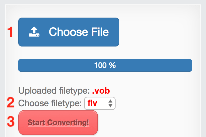 How to convert VOB files online to FLV
